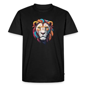 Robot animal / IA / Animaux mécanisés / Bande dessinée - T-shirt Premium bio Homme - noir - Devant - Nico (187cm)