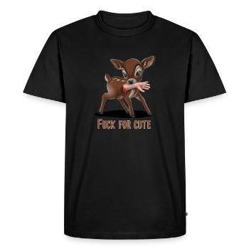 Tueur Faon 06 2024 03 - T-shirt Premium bio Homme - noir - Devant - Nico (187cm)