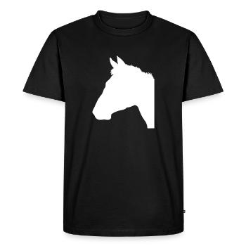 tête de cheval - T-shirt Premium bio Homme - noir - Devant - Nico (187cm)