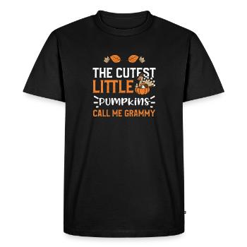 The Cutest Little Pumpkins Call... - Men's Premium Organic T-Shirt - black - Front - Nico (187cm)