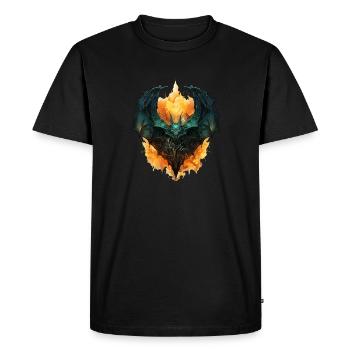 Chauve-souris Halloween I Cartoon Mignonne chauve-souris - T-shirt Premium bio Homme - noir - Devant - Nico (187cm)