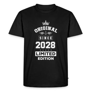 2028 limited edition birthday - Men's Premium Organic T-Shirt - black - Front - Nico (187cm)