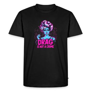Culture drag exclusive et inspiration drag queen - T-shirt Premium bio Homme - noir - Devant - Nico (187cm)