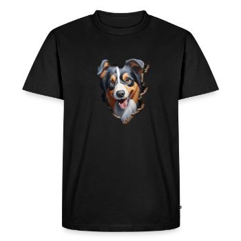 Australian Shepherd Owner - Perfect Aussie - Men's Premium Organic T-Shirt - black - Front - Nico (187cm)