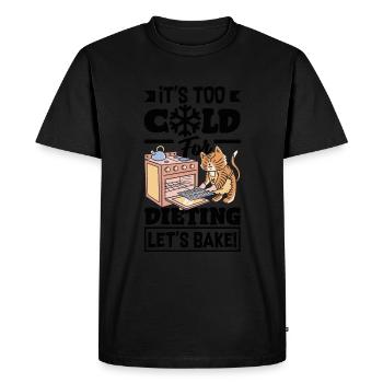 Trop froid pour suivre un régime, cuisons le réconfort - T-shirt Premium bio Homme - noir - Devant - Nico (187cm)