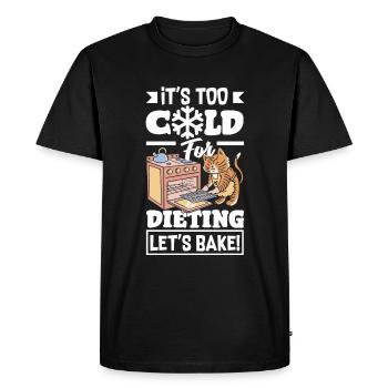 Trop froid pour suivre un régime, cuisons le réconfort - T-shirt Premium bio Homme - noir - Devant - Nico (187cm)