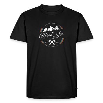 Wood and ice - Men's Premium Organic T-Shirt - black - Front - Nico (187cm)