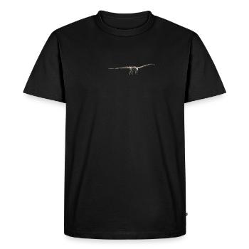 Squelette fossile de dinosaure diplodocus - T-shirt Premium bio Homme - noir - Devant - Nico (187cm)