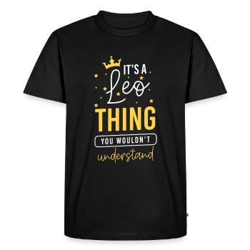 Zodiac Sign Constellation Happiness - Men's Premium Organic T-Shirt - black - Front - Nico (187cm)