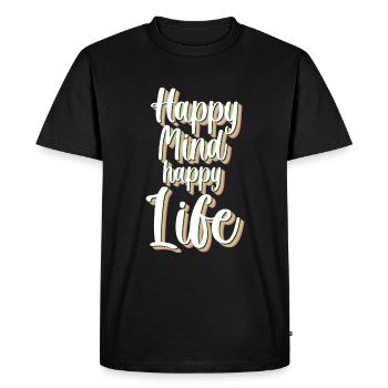 Cloverleaf Vacances positives - T-shirt Premium bio Homme - noir - Devant - Nico (187cm)