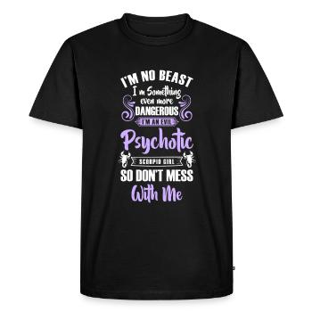 Constellation du signe du zodiaque Scorpion Octobre - T-shirt Premium bio Homme - noir - Devant - Nico (187cm)