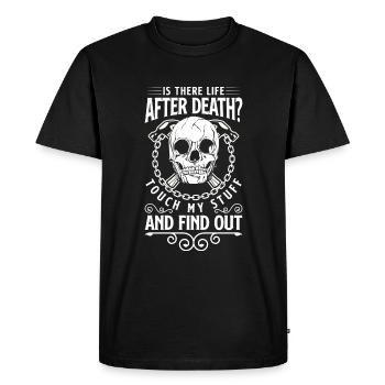 Atelier d’artisanat Tournevis de chantier - T-shirt Premium bio Homme - noir - Devant - Nico (187cm)