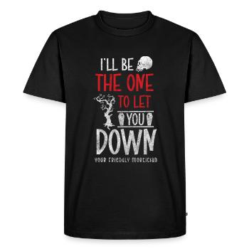 gravedigger profession coffin mourning - Men's Premium Organic T-Shirt - black - Front - Nico (187cm)