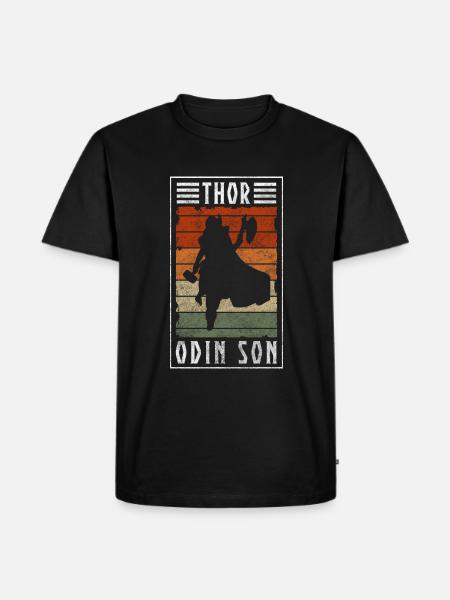 Viking Axe Hammer Celtic - Men's Premium Organic T-Shirt - black