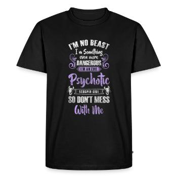 Zodiac sign Scorpio Stars characteristics - Men's Premium Organic T-Shirt - black - Front - Nico (187cm)