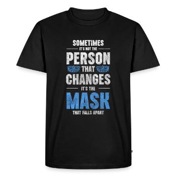 Masquerade Ball Costume Unknown Protection - Men's Premium Organic T-Shirt - black - Front - Nico (187cm)