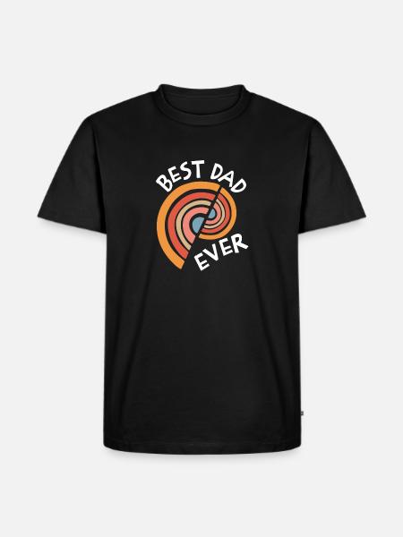 Best Dad Ever - Men's Premium Organic T-Shirt - black
