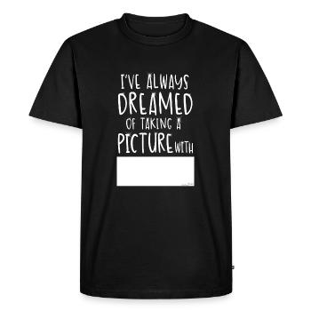 Picture with...no name - T-shirt Premium bio Homme - noir - Devant - Nico (187cm)
