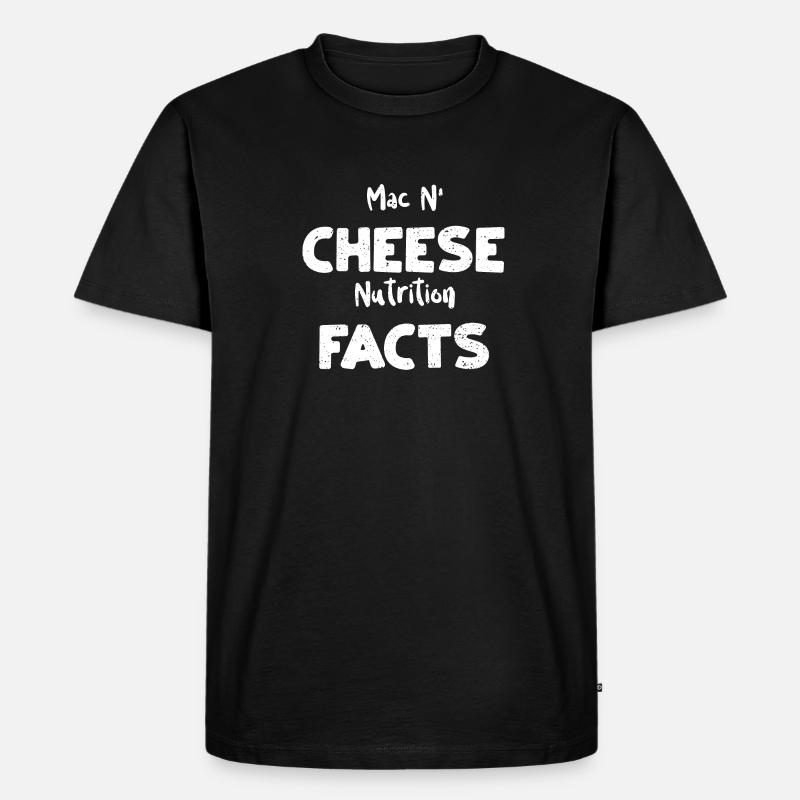Mac N’Cheese Valeur nutritive - T-shirt Premium bio Homme - noir