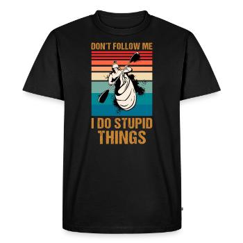 Rowing Paddle Kayak Boat Kayak Sport Paddle Kayak Kayak - Men's Premium Organic T-Shirt - black - Front - Nico (187cm)
