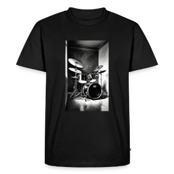 Drums | Drummer | Musician - Men's Premium Organic T-Shirt - black - Front - Nico (187cm)