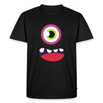 rose - Men's Premium Organic T-Shirt - black - Front - Nico (187cm)