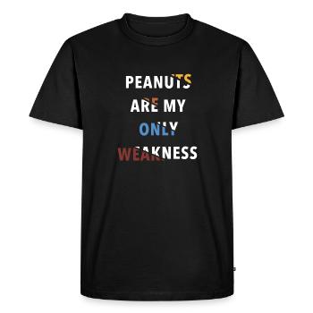 Peanut Allergy Nut Allergy Awareness - Men's Premium Organic T-Shirt - black - Front - Nico (187cm)
