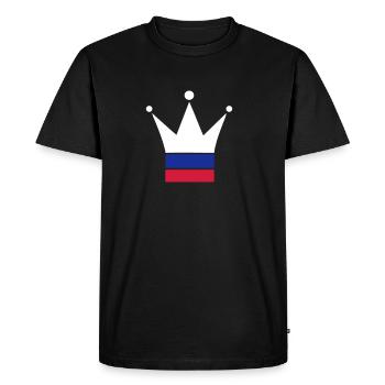 Russie - T-shirt Premium bio Homme - noir - Devant - Nico (187cm)