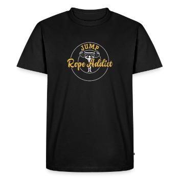 Jump Rope Addict - Gym - T-shirt Premium bio Homme - noir - Devant - Nico (187cm)
