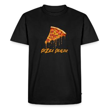 Pizzaïolo - T-shirt Premium bio Homme - noir - Devant - Nico (187cm)