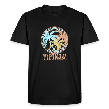 Viêt Nam - T-shirt Premium bio Homme - noir - Devant - Nico (187cm)