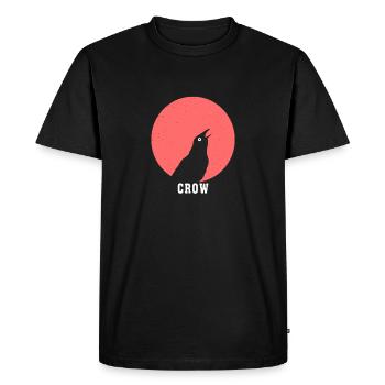 corbeau - T-shirt Premium bio Homme - noir - Devant - Nico (187cm)