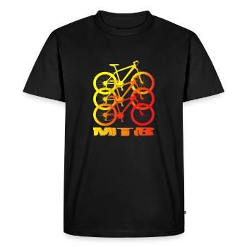 VTT - T-shirt Premium bio Homme - noir - Devant - Nico (187cm)