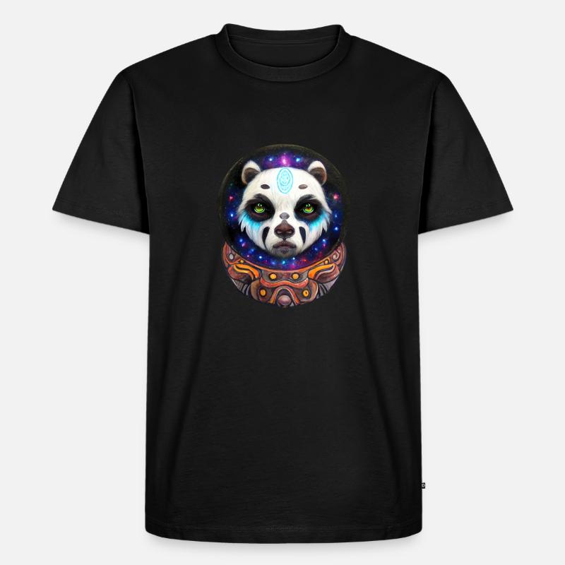 Panda de l’espace - T-shirt Premium bio Homme - noir