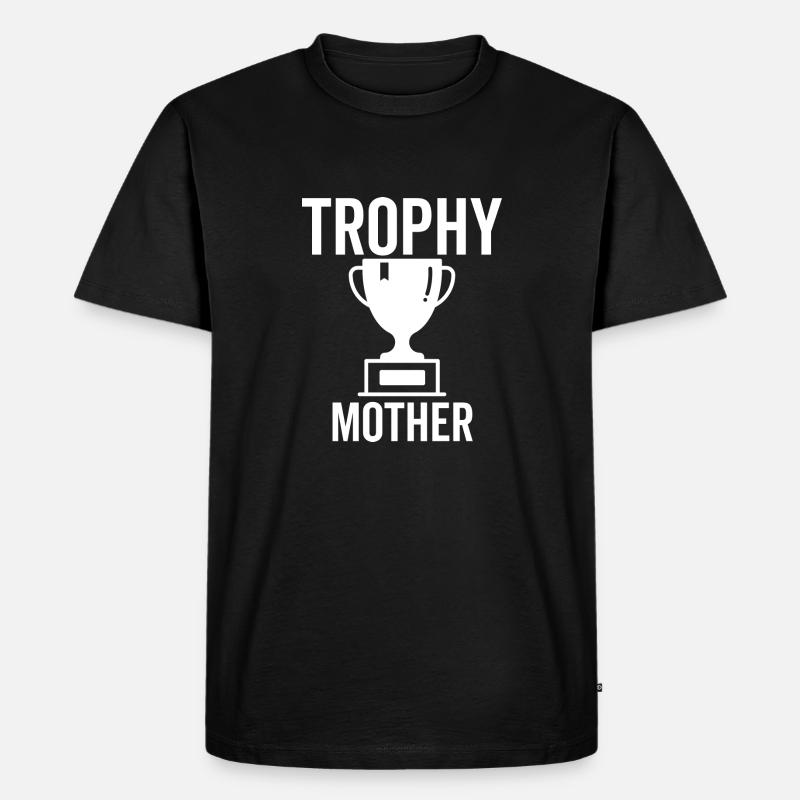 Trophäe Mutter - Männer Premium Bio T-Shirt - Schwarz