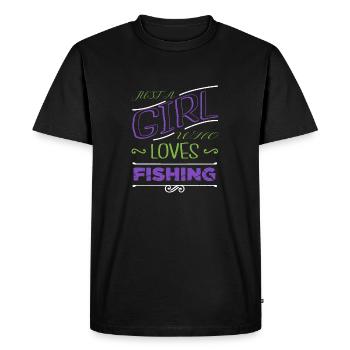 t-shirts de poisson clown à hameçon présents - T-shirt Premium bio Homme - noir - Devant - Nico (187cm)