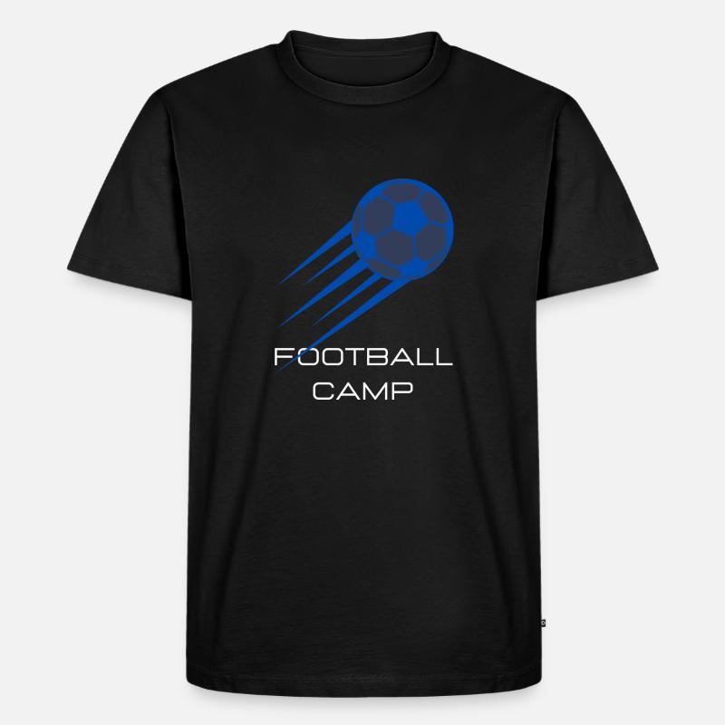 Fußballcamp - Männer Premium Bio T-Shirt - Schwarz