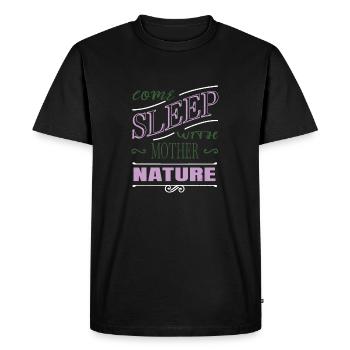 Jokes RV Camping Out Camping Ground Bday - Men's Premium Organic T-Shirt - black - Front - Nico (187cm)