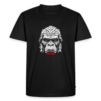 Grogner - T-shirt Premium bio Homme - noir - Devant - Nico (187cm)