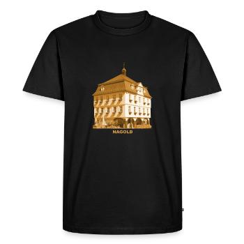 Nagold Town Hall Baden-Württemberg Calw - Men's Premium Organic T-Shirt - black - Front - Nico (187cm)
