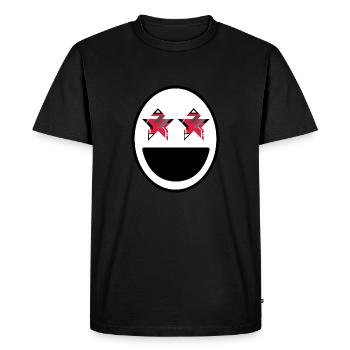 Big Smile - Men's Premium Organic T-Shirt - black - Front - Nico (187cm)