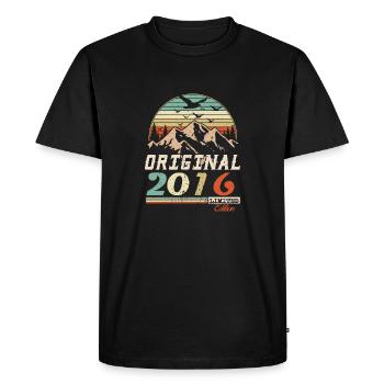 2016 Vintage Retro Birthday Vintage Gift - Men's Premium Organic T-Shirt - black - Front - Nico (187cm)