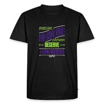 Joke Books Statement Bicycle Sayings Novelist Blog - Men's Premium Organic T-Shirt - black - Front - Nico (187cm)