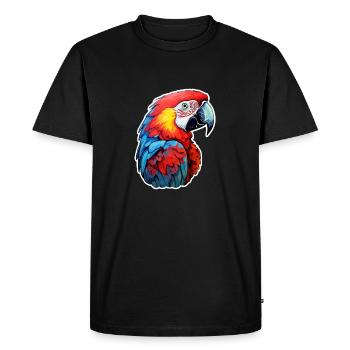 Parrot - Men's Premium Organic T-Shirt - black - Front - Nico (187cm)