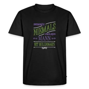 amour animal de compagnie cool levrette vieil homme bday - T-shirt Premium bio Homme - noir - Devant - Nico (187cm)