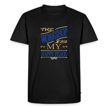 Construction Charpentier Charpentier Fille T-shirts - T-shirt Premium bio Homme - noir - Devant - Nico (187cm)