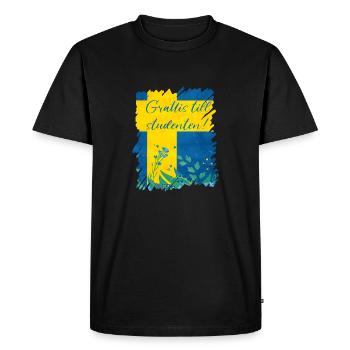 Remise des diplômes de la classe 2024 Fête de remise des diplômes du lycée - T-shirt Premium bio Homme - noir - Devant - Nico (187cm)