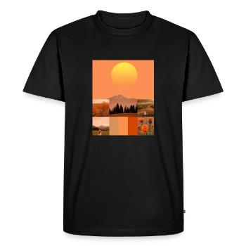 Couchers. - T-shirt Premium bio Homme - noir - Devant - Nico (187cm)