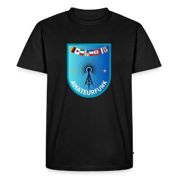 AMATEUR RADIO - T-shirt Premium bio Homme - noir - Devant - Nico (187cm)