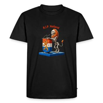 Holland Leeuw politicien - T-shirt Premium bio Homme - noir - Devant - Nico (187cm)